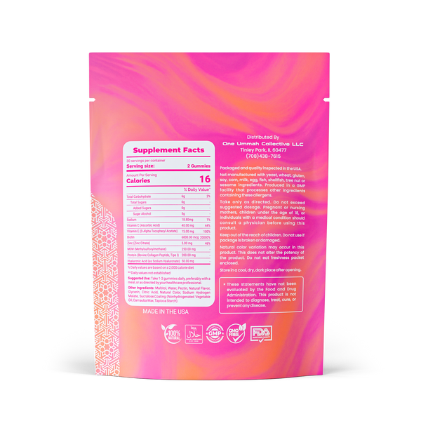 Hair, Skin, & Nails Gummies Halal Certified