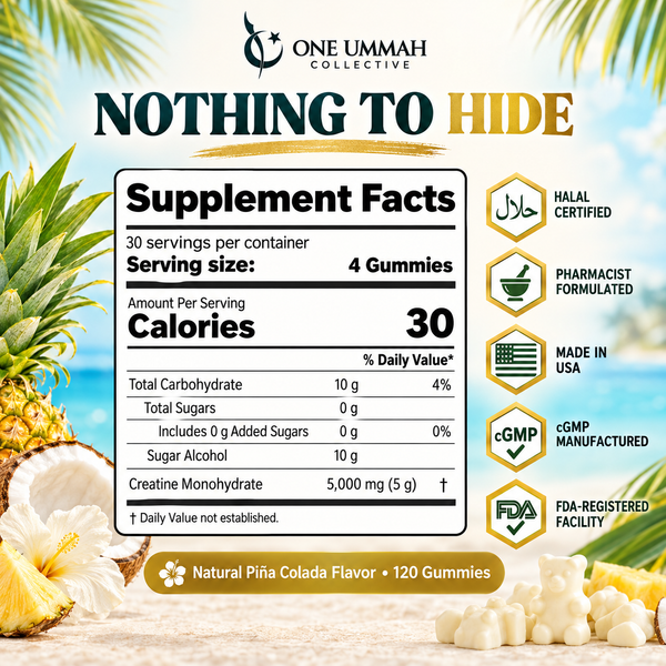 Creatine Gummies Halal Certified - 120 Gummies
