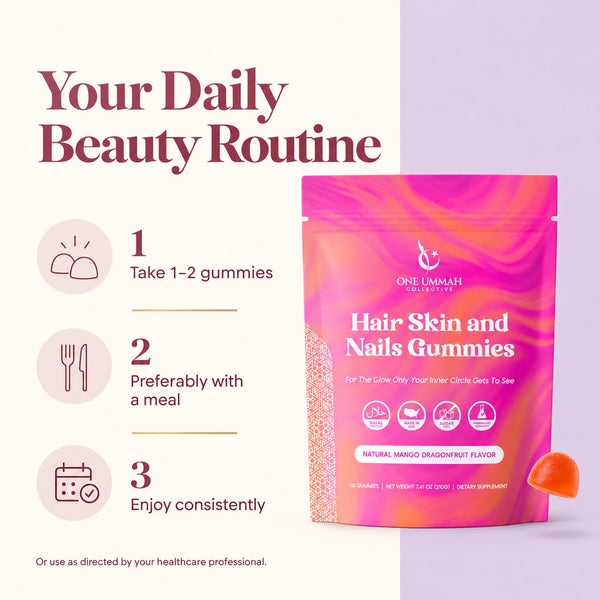 Hair, Skin, & Nails Gummies Halal Certified