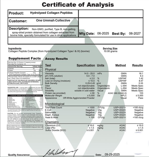 Collagen Peptides Protein Powder Zabiha Halal & Certified