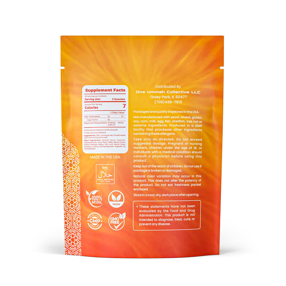 Vitamin D3 Gummies Halal Certified