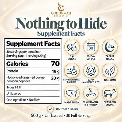 Collagen Peptides Protein Powder Zabiha Halal Certified