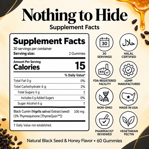 Black Seed Oil & Honey - Halal Certified