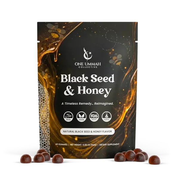 One Ummah Collective Black Seed and Manuka Honey pouch